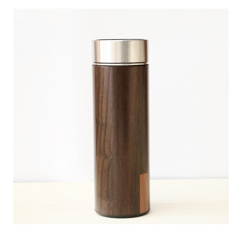 汋饮保温瓶。紫檀  330ML       保温、保冷12H－三年保固 - 咖啡杯/马克杯 - 木头 黑色