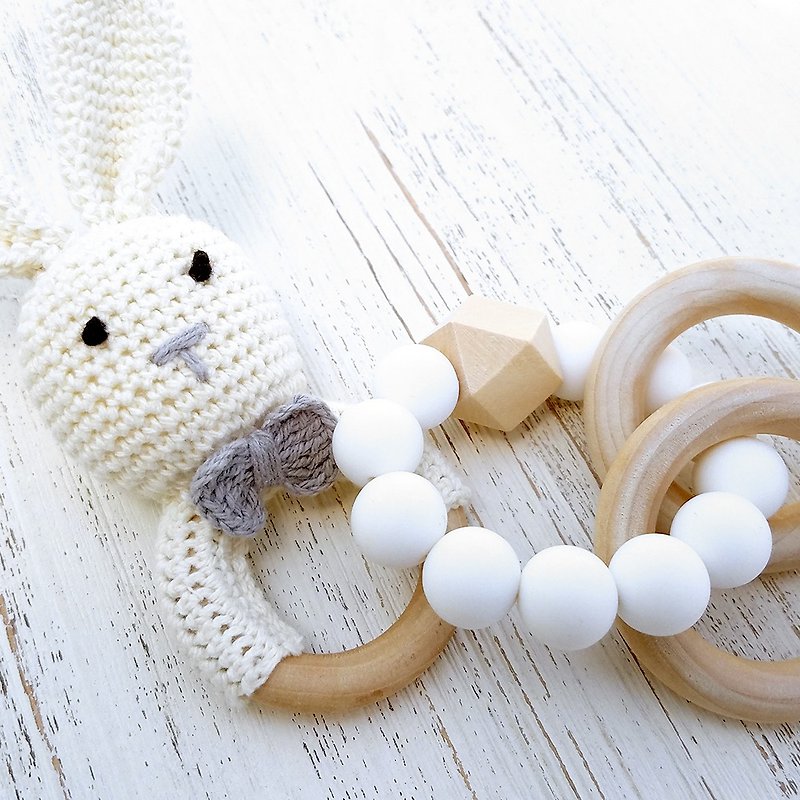 美国 Mali Wear 婴幼儿原木固齿硅胶手环 - 玩具/玩偶 - 硅胶 