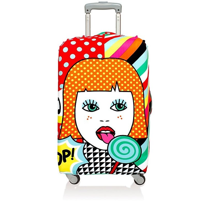 LOQI 行李箱外套／棒棒糖 LSPOLO【S号】 - 行李箱/行李箱保护套 - 聚酯纤维 红色