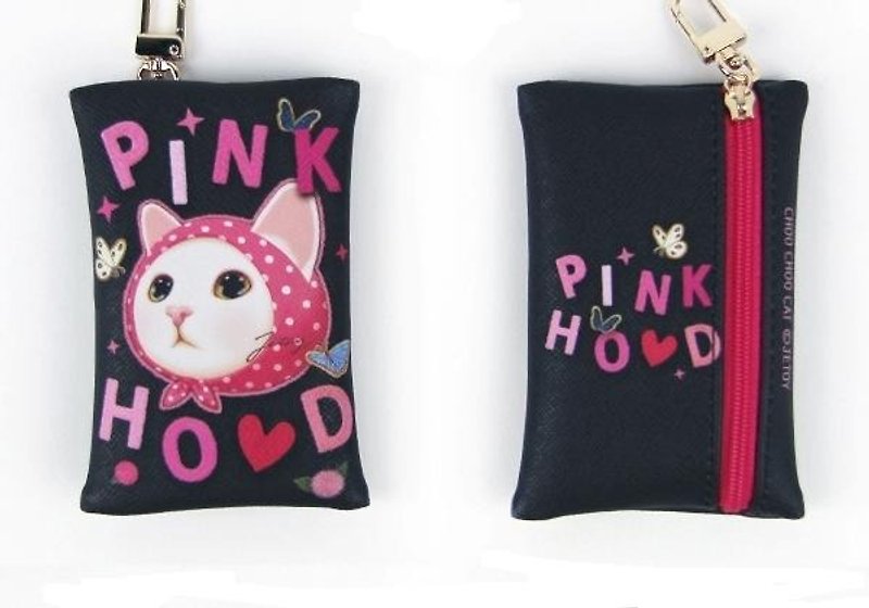JETOY, 甜蜜猫 便利 零钱包 钥匙扣_Pink hood (J1605808) - 钥匙链/钥匙包 - 其他材质 粉红色