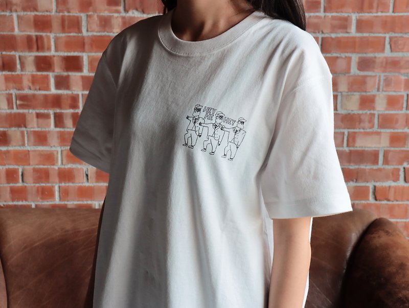 【TRAVEL & TEA】T-shirt -HEY HEY HEY - 女装 T 恤 - 棉．麻 