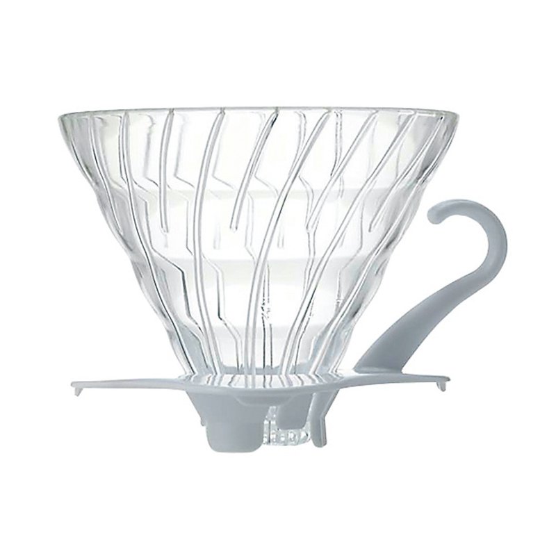 HARIO V60白色02玻璃滤杯/VDG-02W - 咖啡壶/周边 - 玻璃 透明