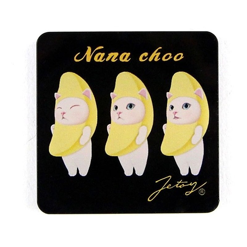 JETOY, 甜蜜猫 方正 冰箱 猫 磁铁 (4*4cm)_Nana choo J1707201 - 其他 - 压克力 黄色