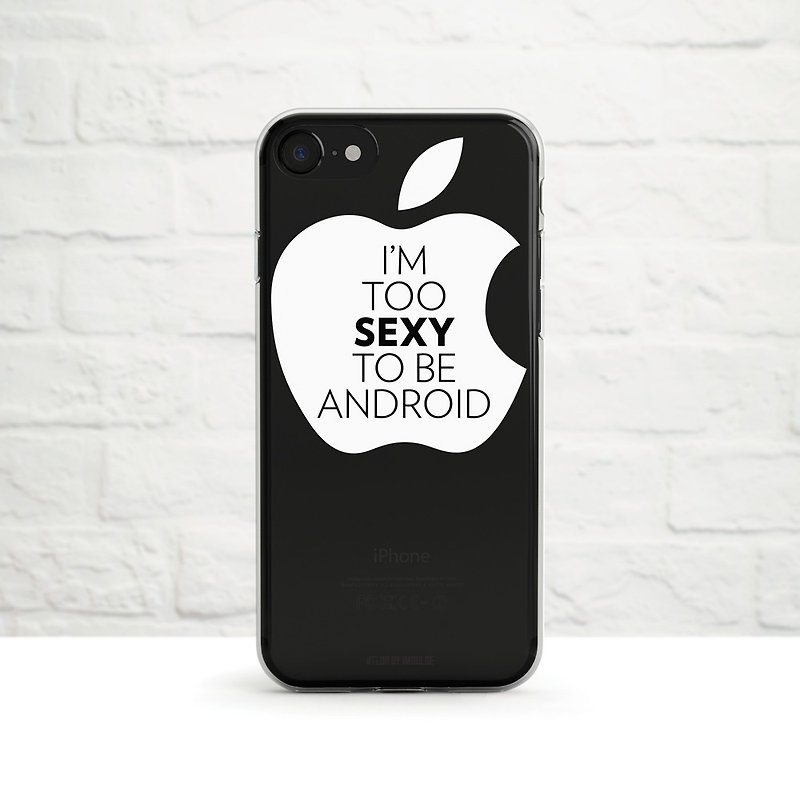 #tldr -防摔透明软壳- iPhone 14, 至 iPhone SE, Samsung - 手机壳/手机套 - 硅胶 黑色