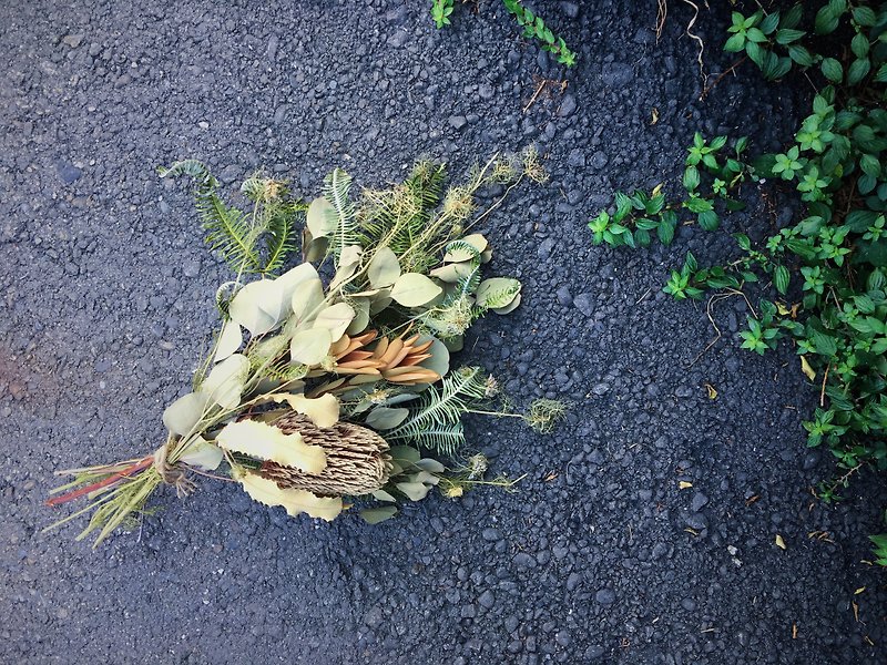 【好花】干燥花束 森林系干燥花束 外拍婚礼捧花(XL) - 植栽/盆栽 - 植物．花 金色