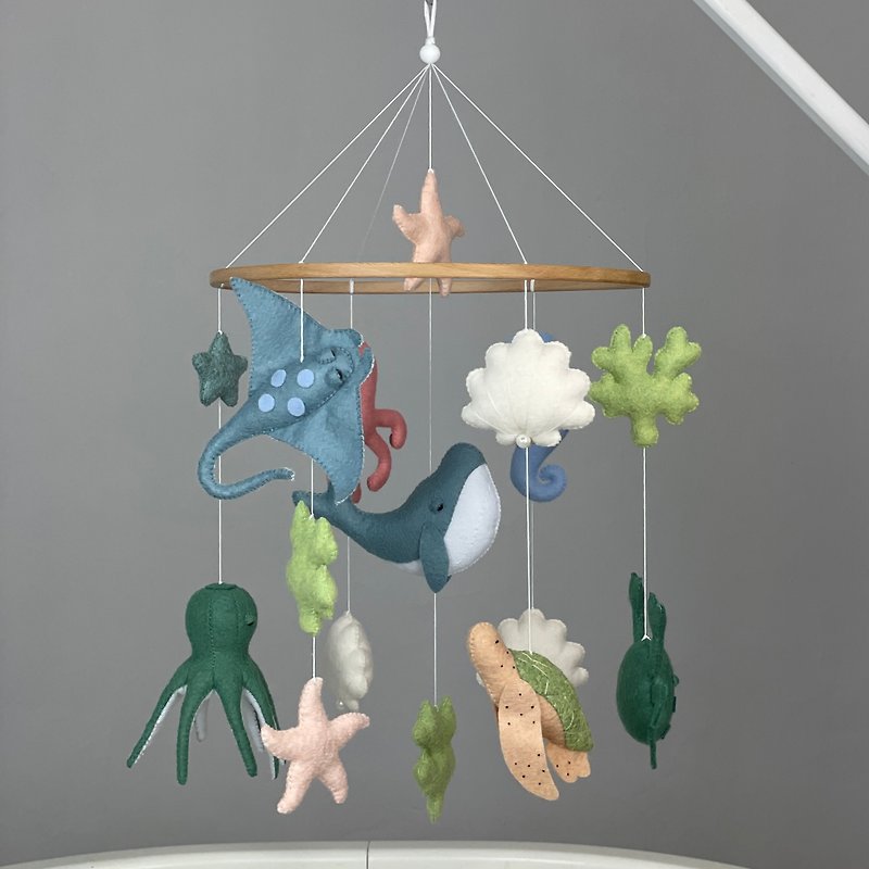 海洋宝宝移动章鱼海底移动海洋生物移动航海婴儿床 - 玩具/玩偶 - 其他材质 绿色