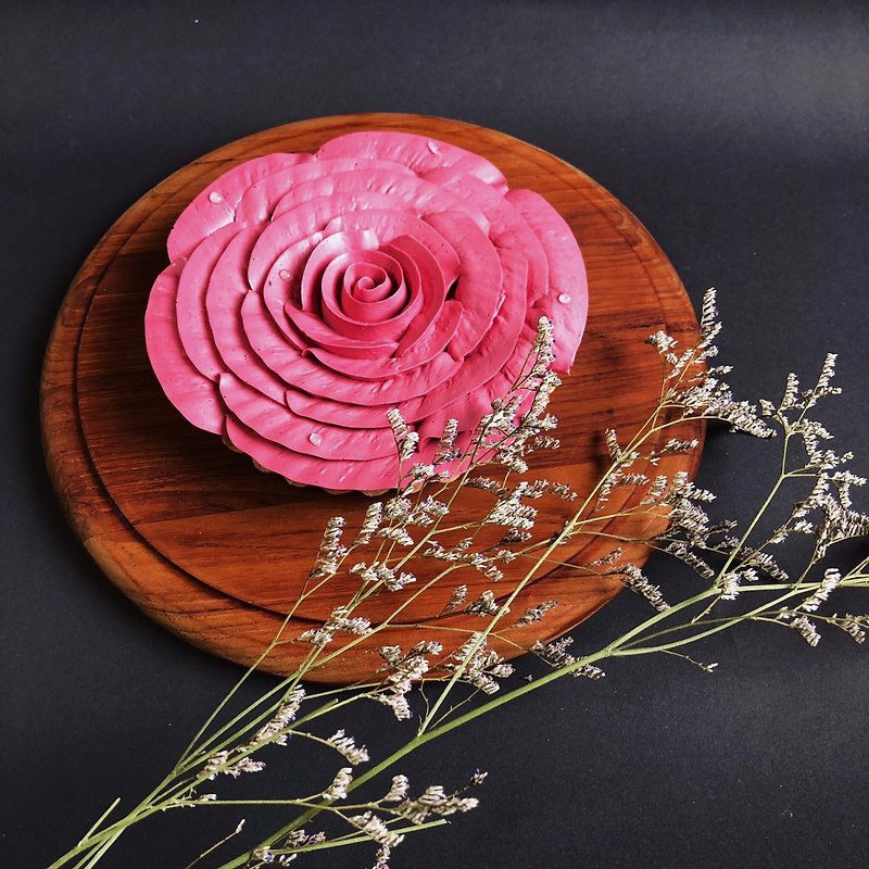 【Chungci Bakery】母亲节首选热销款 / 野莓巧克力塔 / 6寸 - 咸派/甜派 - 新鲜食材 粉红色