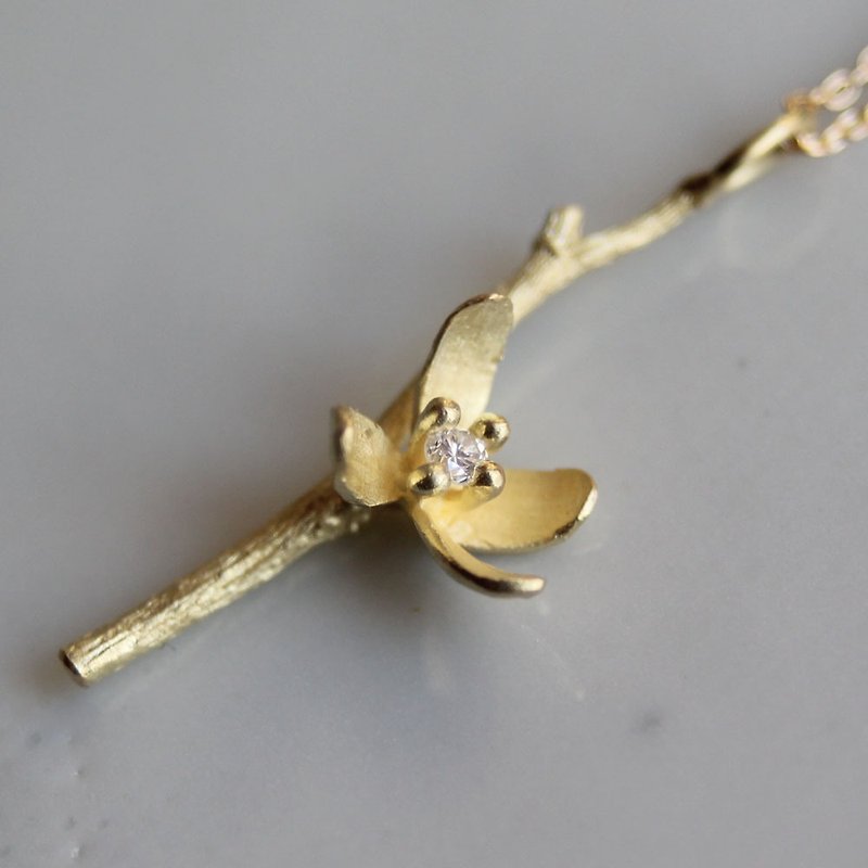 18K gold Jumpseed necklace - 项链 - 贵金属 金色