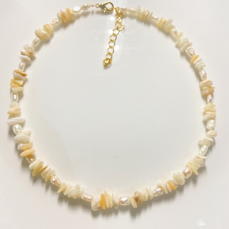 Natural Pearl Necklace - 项链 - 珍珠 白色