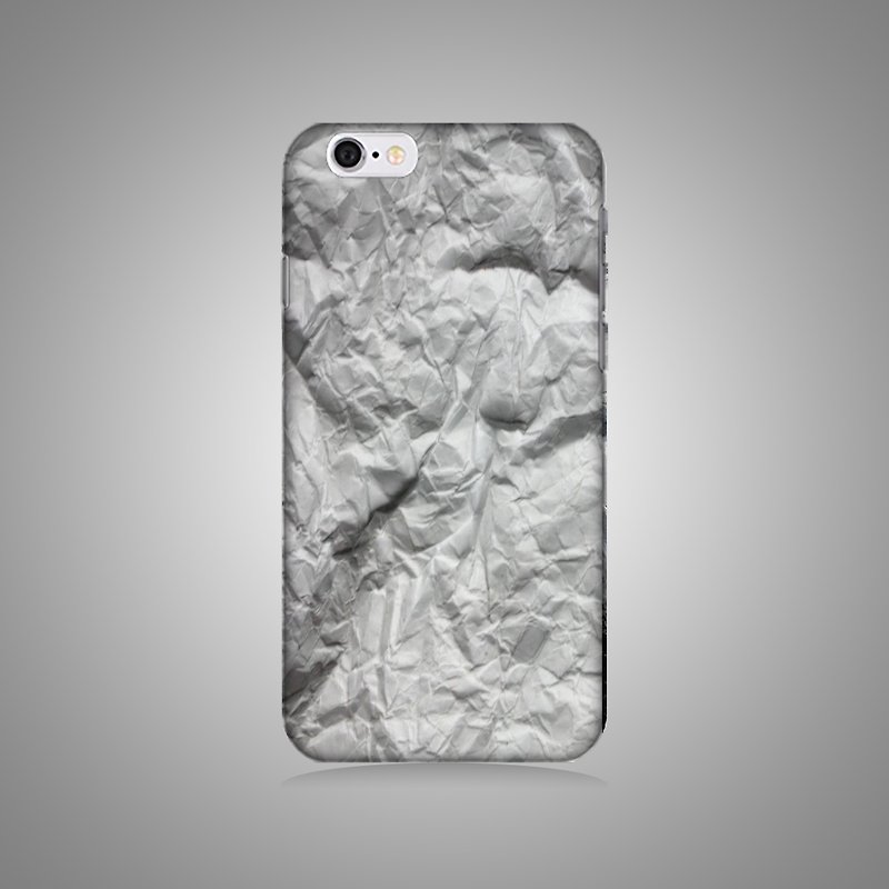 空壳系列－ 白色皱纸 原创手机壳/保护套 (硬壳)  - 其他 - 塑料 