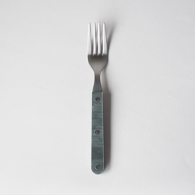 日本高桑金属  日制大理石纹不锈钢餐叉-2入-多色可选 - 餐刀/叉/匙组合 - 不锈钢 灰色