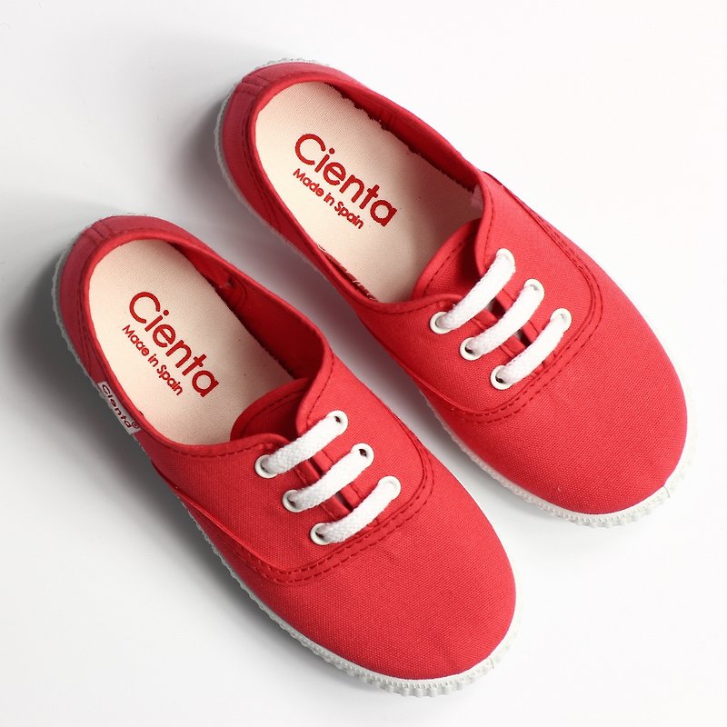 西班牙国民帆布鞋 CIENTA 52000 06红色 幼童、小童尺寸 - 童装鞋 - 棉．麻 红色