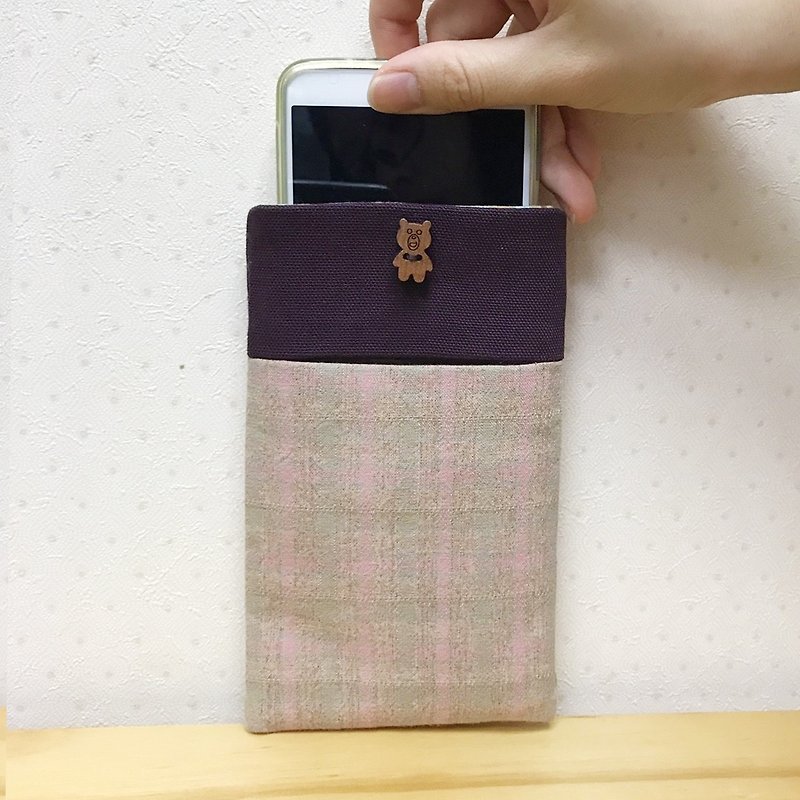 粉红 熊 手机套 - 手机壳/手机套 - 棉．麻 多色