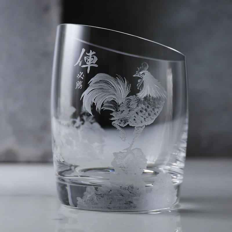 300cc【生肖鸡】中国画风 Eva Solo 丹麦14 度威士忌杯 - 酒杯/酒器 - 玻璃 灰色