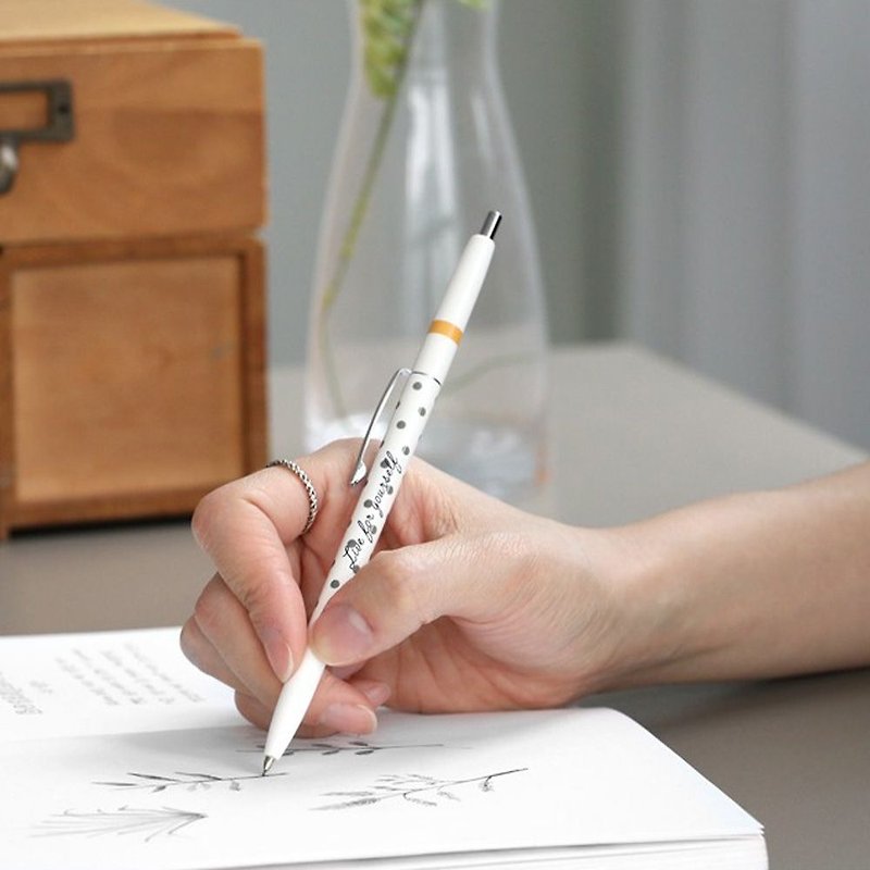 ICONIC 复古职人0.5自动铅笔-E点点点,ICO51982 - 铅笔/自动铅笔 - 塑料 白色