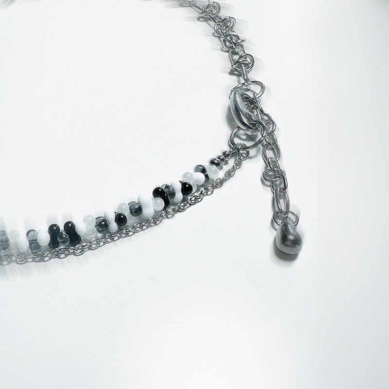 骨感项链 Crossbones Unisex Necklace - 项链 - 其他材质 黑色