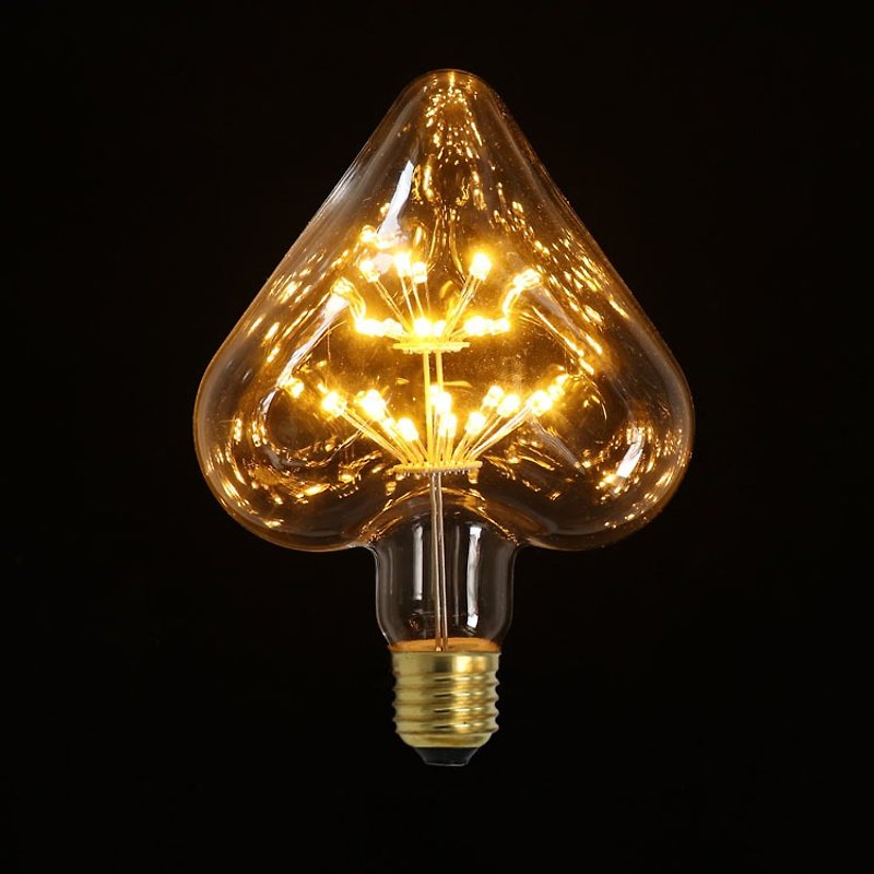 LED·花火灯泡·黑桃爱心灯泡│Good Form·好造形 - 灯具/灯饰 - 玻璃 黄色