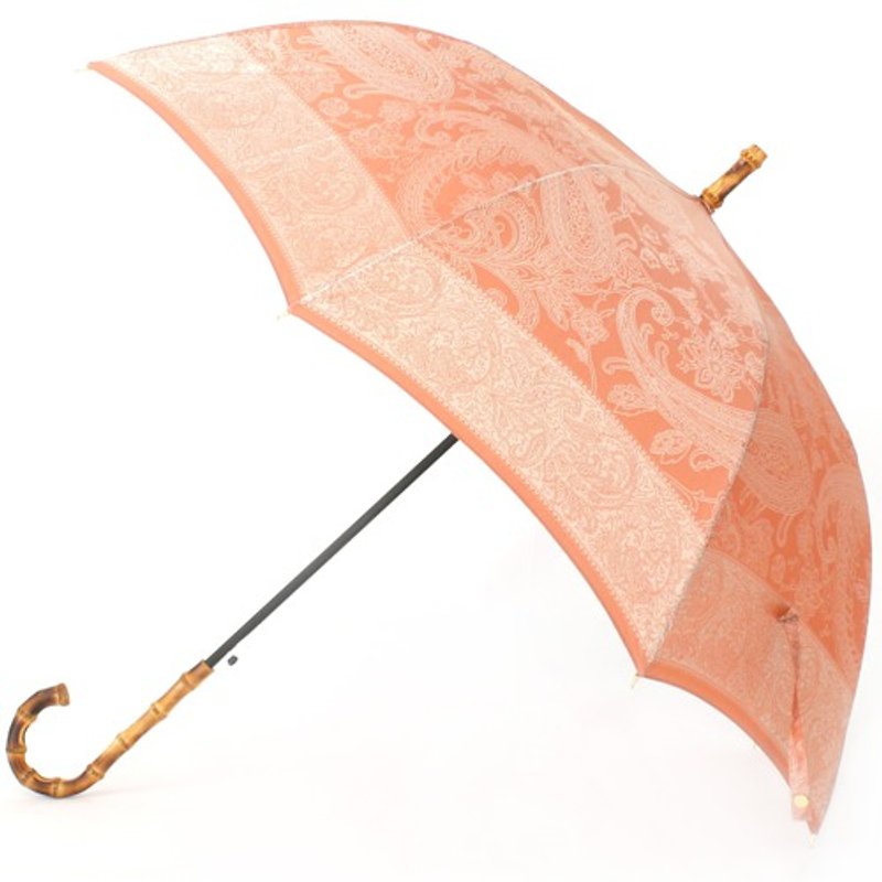 【晴雨兼用 ジャンプ傘】 kirie -ペイズリー- ビンテージアプリコット - 雨伞/雨衣 - 聚酯纤维 橘色