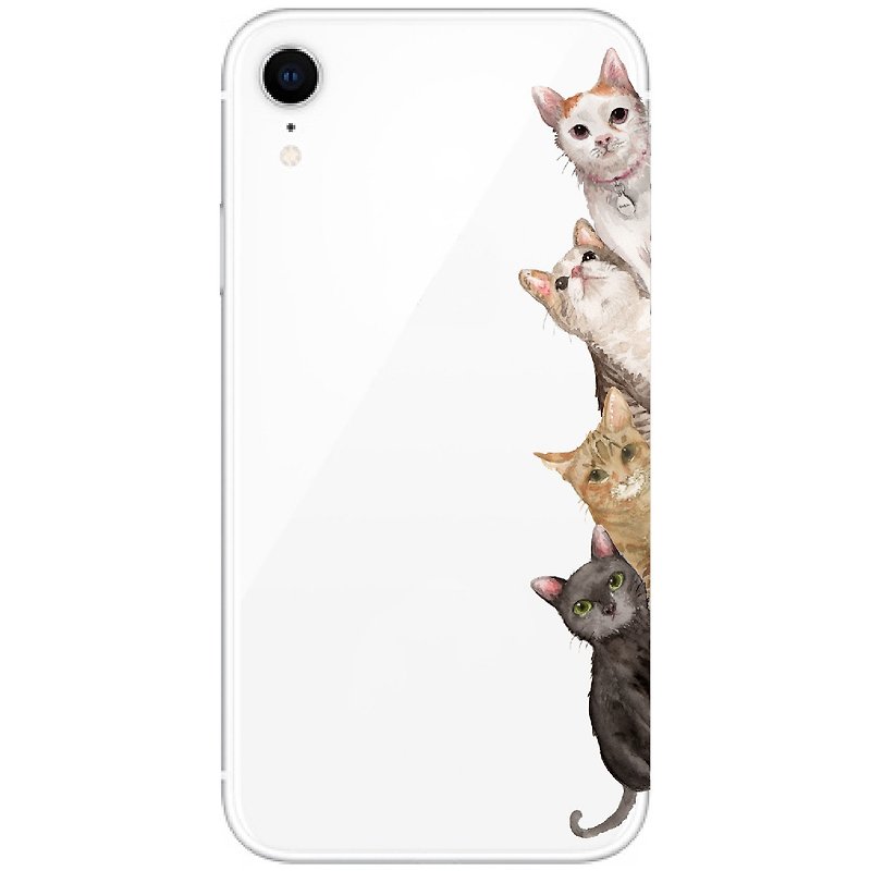 四猫x躲猫猫 - 手机壳 | TPU Phone case 防摔 空压壳 | - 手机壳/手机套 - 橡胶 透明