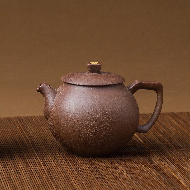 陶作坊│岩矿款旺福纪念壶(单壶木盒装) - 茶具/茶杯 - 其他材质 咖啡色