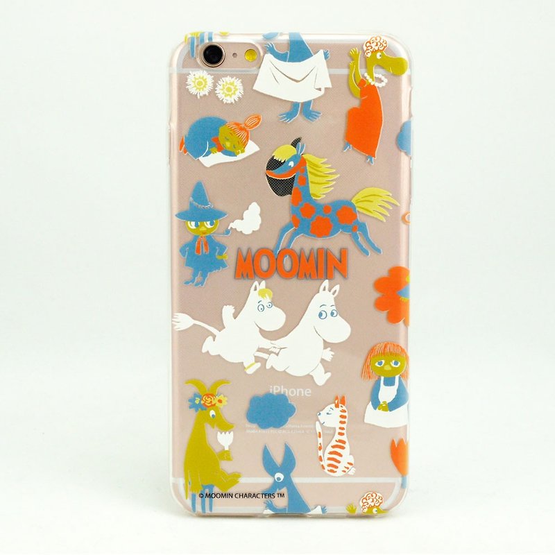 Moomin正版授权-噜噜米欢乐市集(橘子) 透明防撞空压手机壳 - 手机壳/手机套 - 硅胶 透明