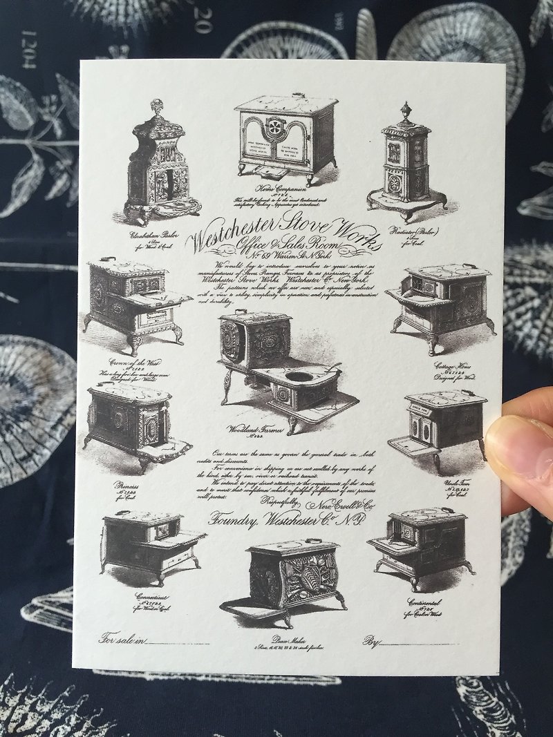欧美早期知名广告 复刻版明信片 火炉广告A款 - 卡片/明信片 - 纸 多色