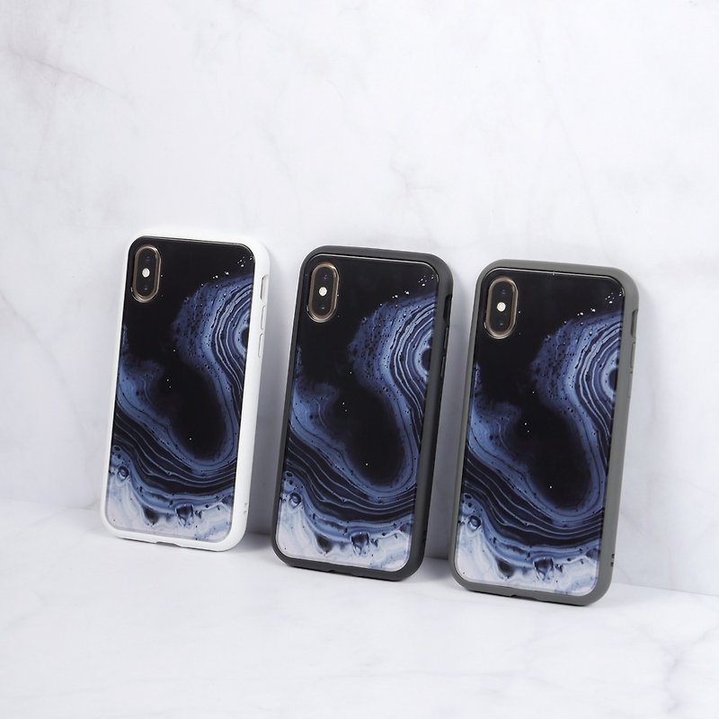 Mod NX边框背盖两用手机壳/质感石纹-沈静漩涡 for iPhone系列 - 手机配件 - 塑料 多色