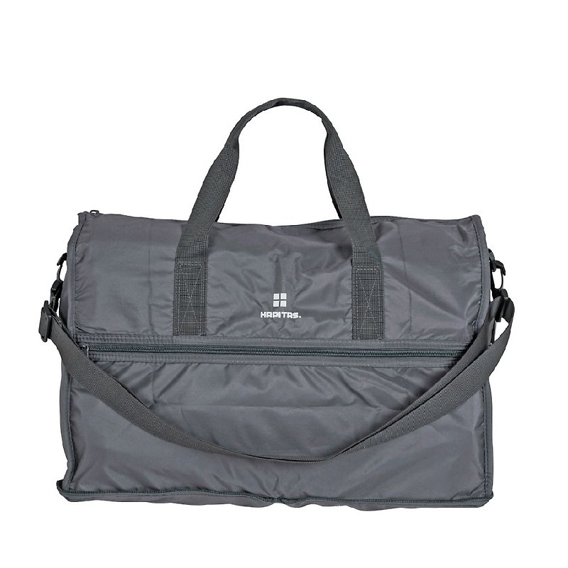 【HAPI+TAS】日本原厂授权 折叠旅行袋(大)-莫兰迪灰 - 行李箱/行李箱保护套 - 聚酯纤维 灰色