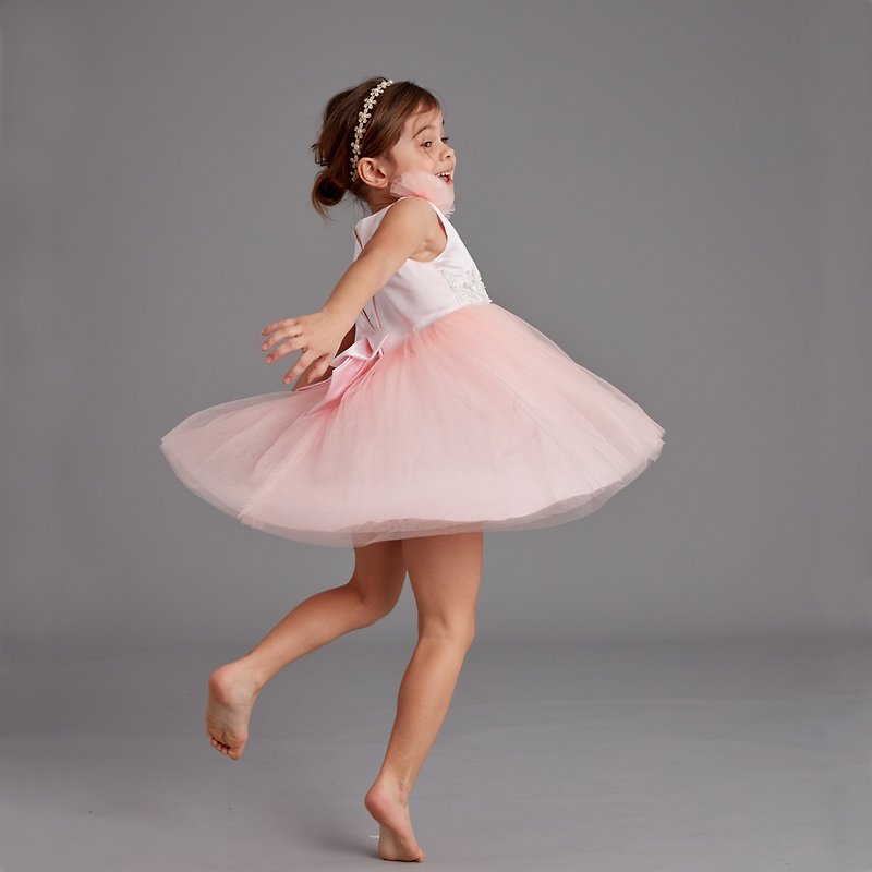 梦幻洋装系列-雨后的粉红花海 - 童装礼服/连衣裙 - 聚酯纤维 粉红色