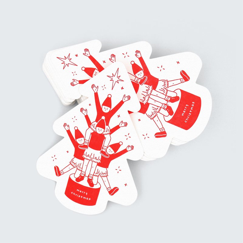 WEIRD CHRISTMAS CARD 2020 圣诞卡 - 卡片/明信片 - 纸 红色