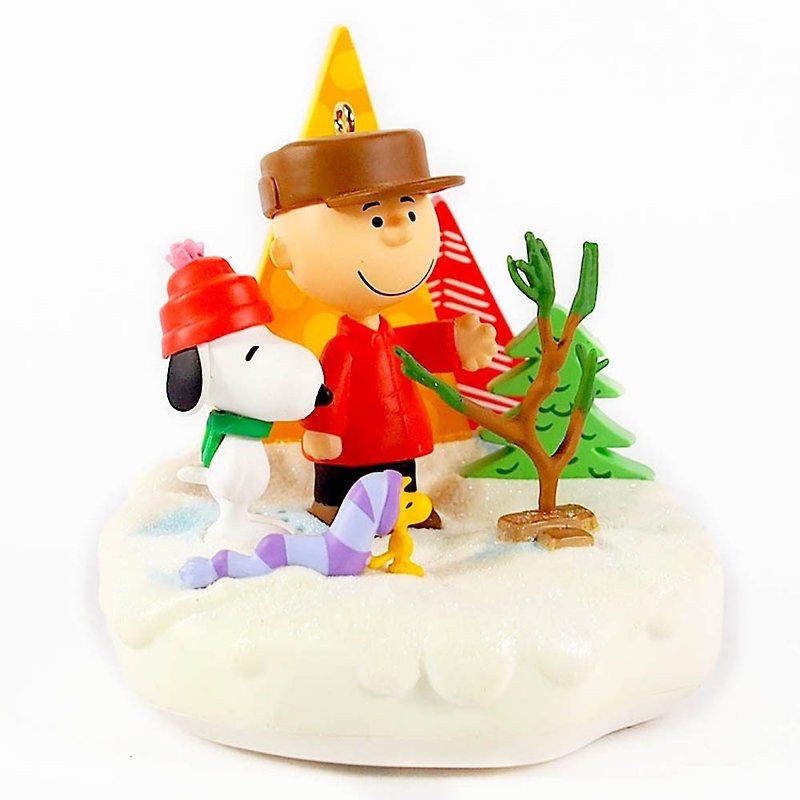 Snoopy吊饰-查理布朗的圣诞树【Hallmark-Peanuts史奴比 吊饰】 - 玩偶/公仔 - 其他材质 红色