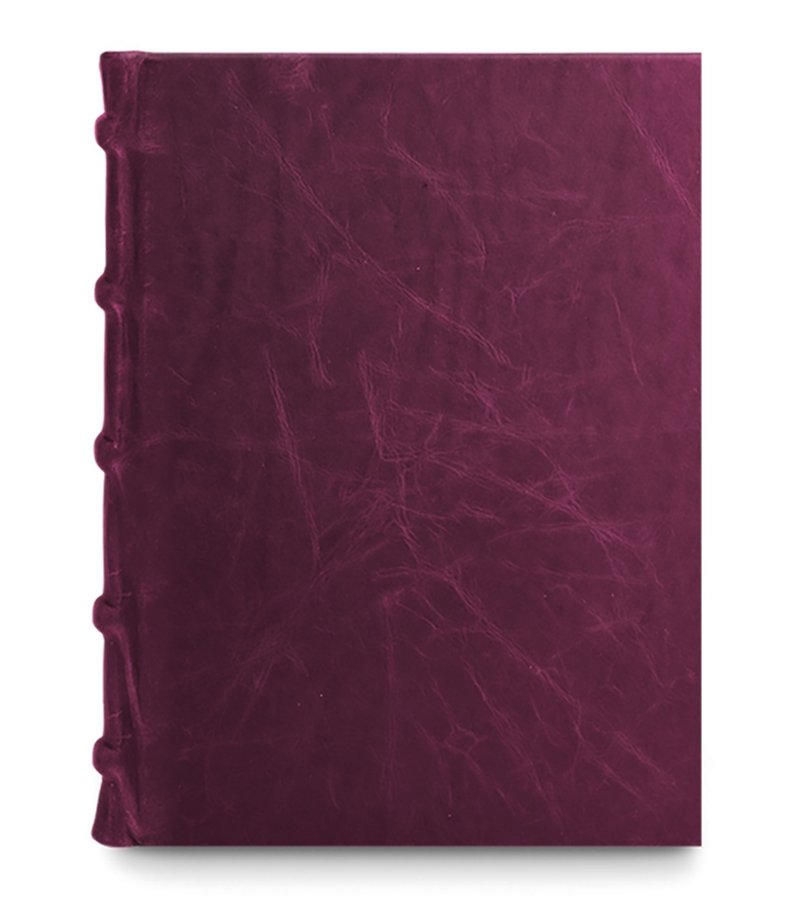 真皮 笔记本/手帐 - 【文艺小手帐】尺寸12.5 x 8 cm | 皮革 | 匈牙利 Bomo | 紫莓