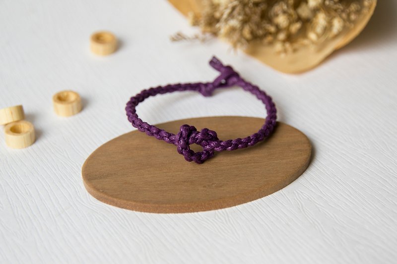 心动 / 手工编织手环 - 手链/手环 - 其他材质 紫色