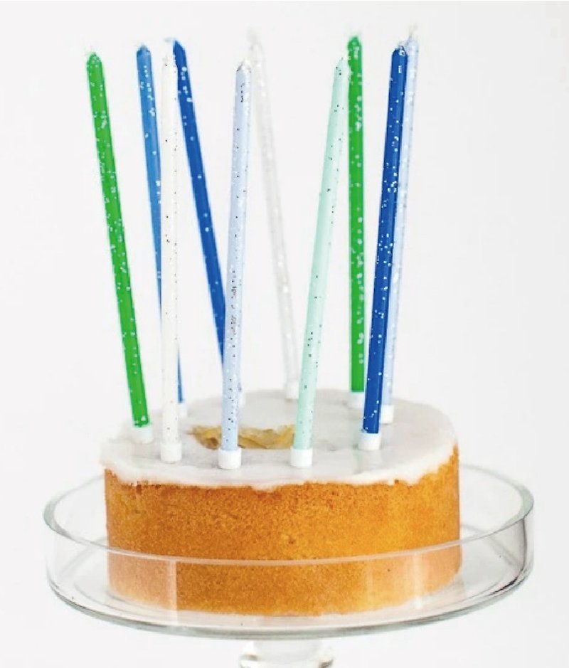 生日蛋糕派对长蜡烛 - 蜡烛/烛台 - 蜡 多色