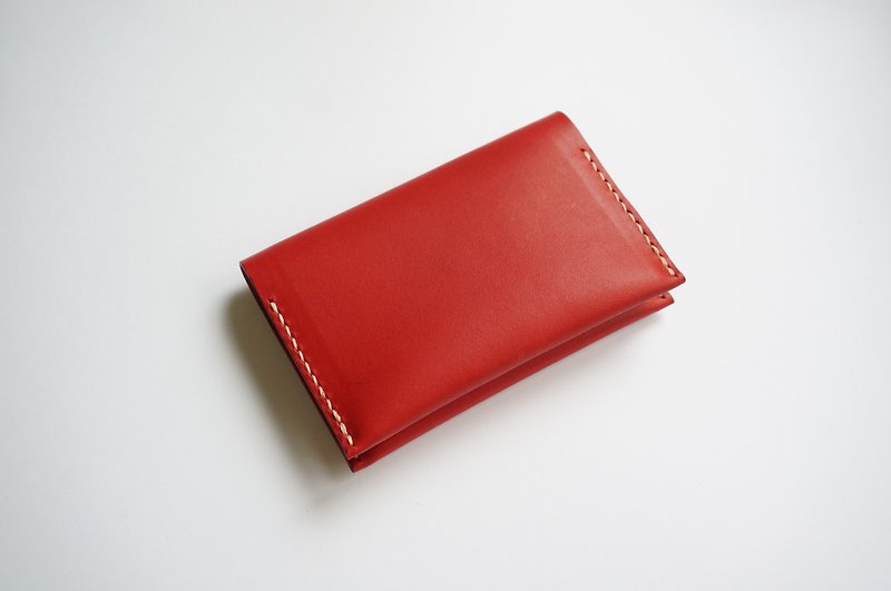 红色 双层卡片包 名片夹 - 名片夹/名片盒 - 真皮 红色