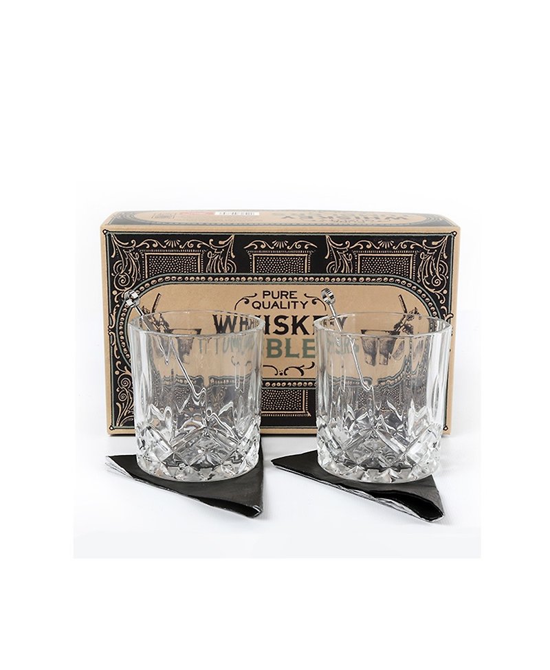 英国Temerity Jones 威士忌/鸡尾酒玻璃酒杯礼盒组(一组两杯入) - 杯子 - 玻璃 透明