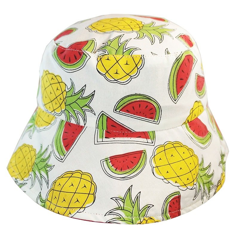 ATIPA可逆短边帽太阳帽在春夏2017 Vanessa 打印。 - 帽子 - 聚酯纤维 红色