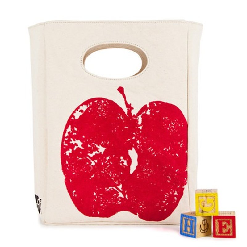 包包/便当袋/运动包►加拿大fluf有机棉环保随手袋—红苹果 - 手提包/手提袋 - 棉．麻 红色