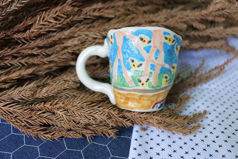 Ceramic coffee cup - 花瓶/陶器 - 陶 蓝色
