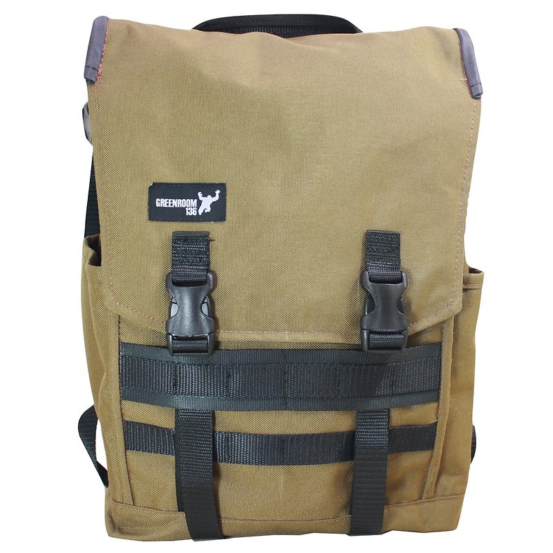 Greenroom136 - Genesis - Laptop backpack - MEDIUM - Brown - 后背包/双肩包 - 防水材质 咖啡色