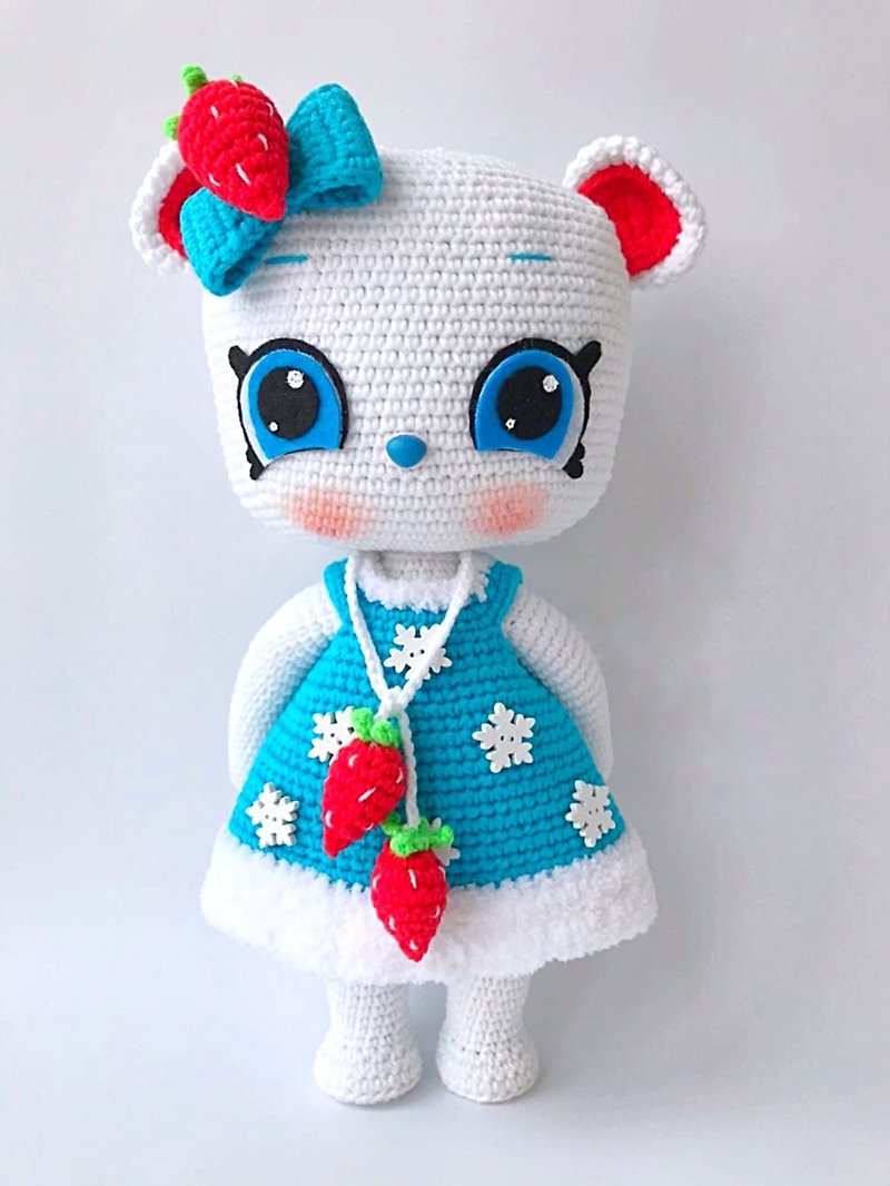 Digital Download-PDF. Crochet pattern Bear Strawberry.DIY amigurumi toy tutorial - 编织/刺绣/羊毛毡/裁缝 - 绣线 