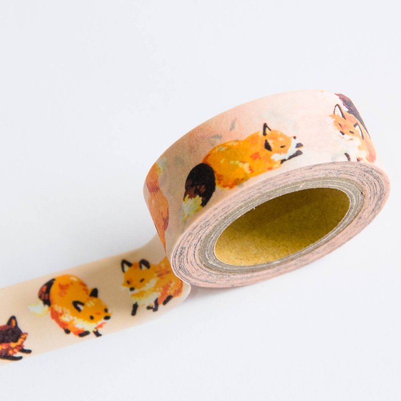 │狐狸│15mm和纸胶带 - 纸胶带 - 纸 橘色