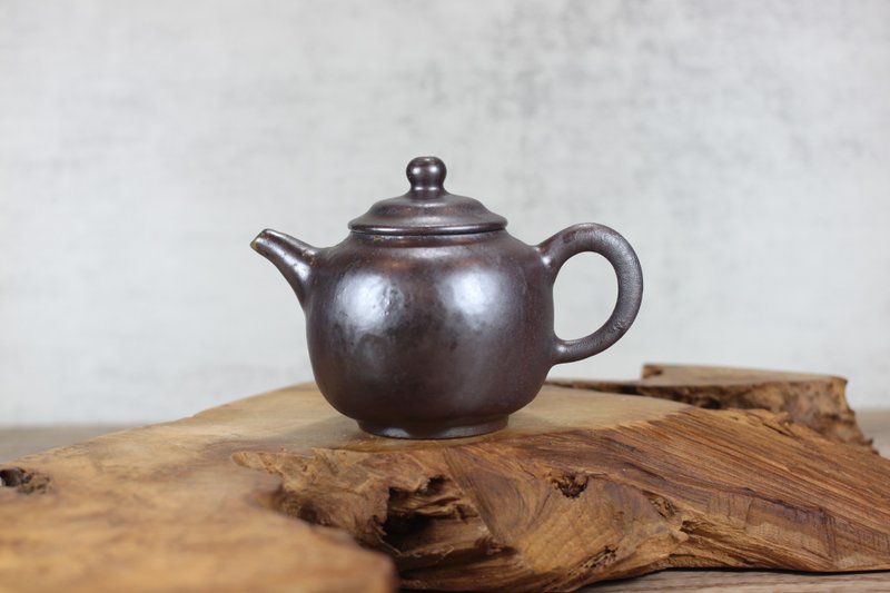 【母亲节礼物】200ml 天然落灰 柴烧茶壶 名家叶敏祥手作 - 茶具/茶杯 - 瓷 