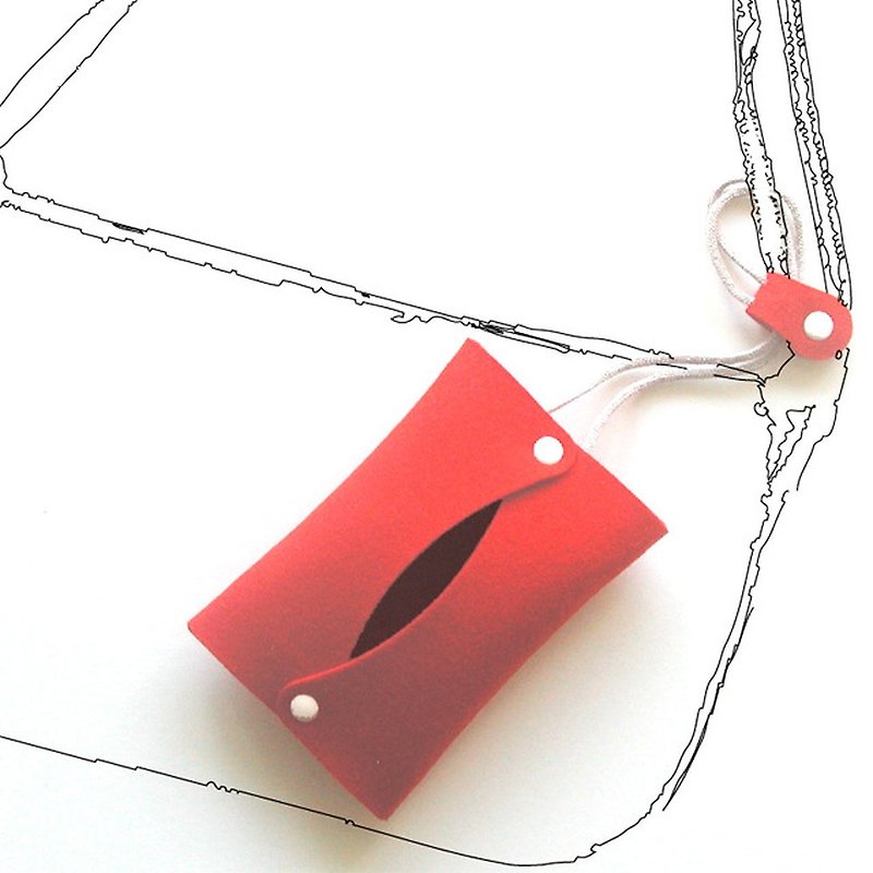 ストラップポケットタイプ  赤色 - 其他 - 聚酯纤维 红色