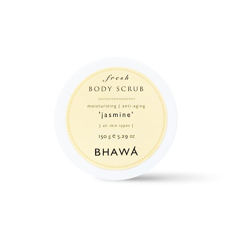 泰国 BHAWA SPA专用 全天然新鲜身体磨砂膏 茉莉花香 150g - 手足保养 - 精油 
