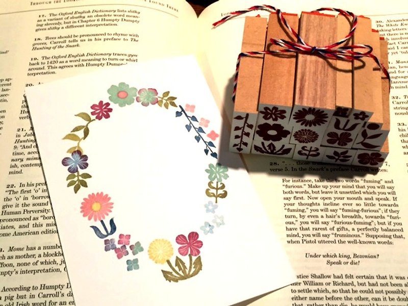 Garden petit stamp set - 印章/印台 - 纸 