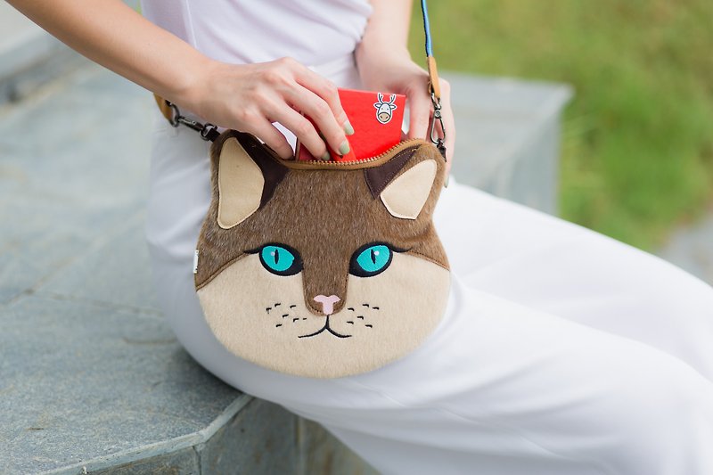 Wildcat sidebag/cross body bag / handbag/adjustable strap fr - 手提包/手提袋 - 聚酯纤维 