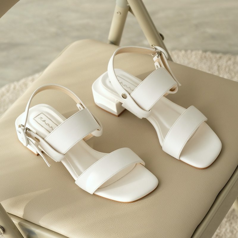 人造皮革 女款休闲鞋 白色 - 2in1 Sandals shoes - Slick Coconut