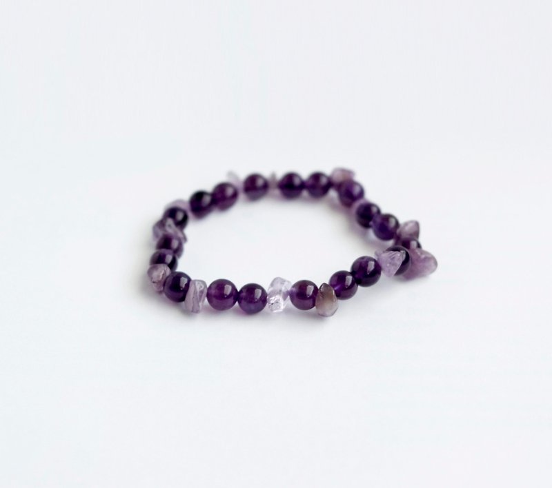 情人节礼物 迷幻宇宙．紫水晶 - 手链/手环 - 宝石 紫色
