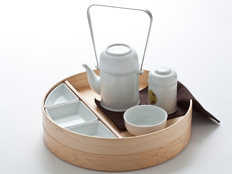 品功夫茶具组（白瓷） - 茶具/茶杯 - 瓷 白色